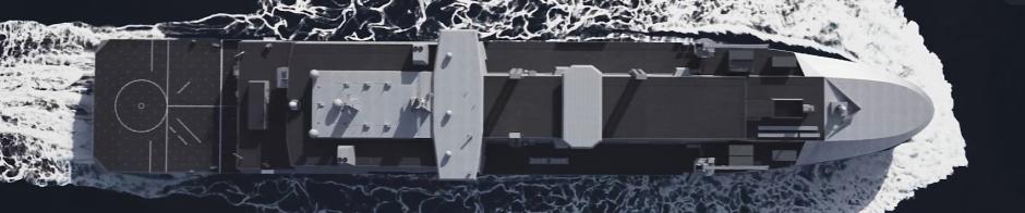 Recreación de Navantia de uno de los buques del programa Fleet Solid Support