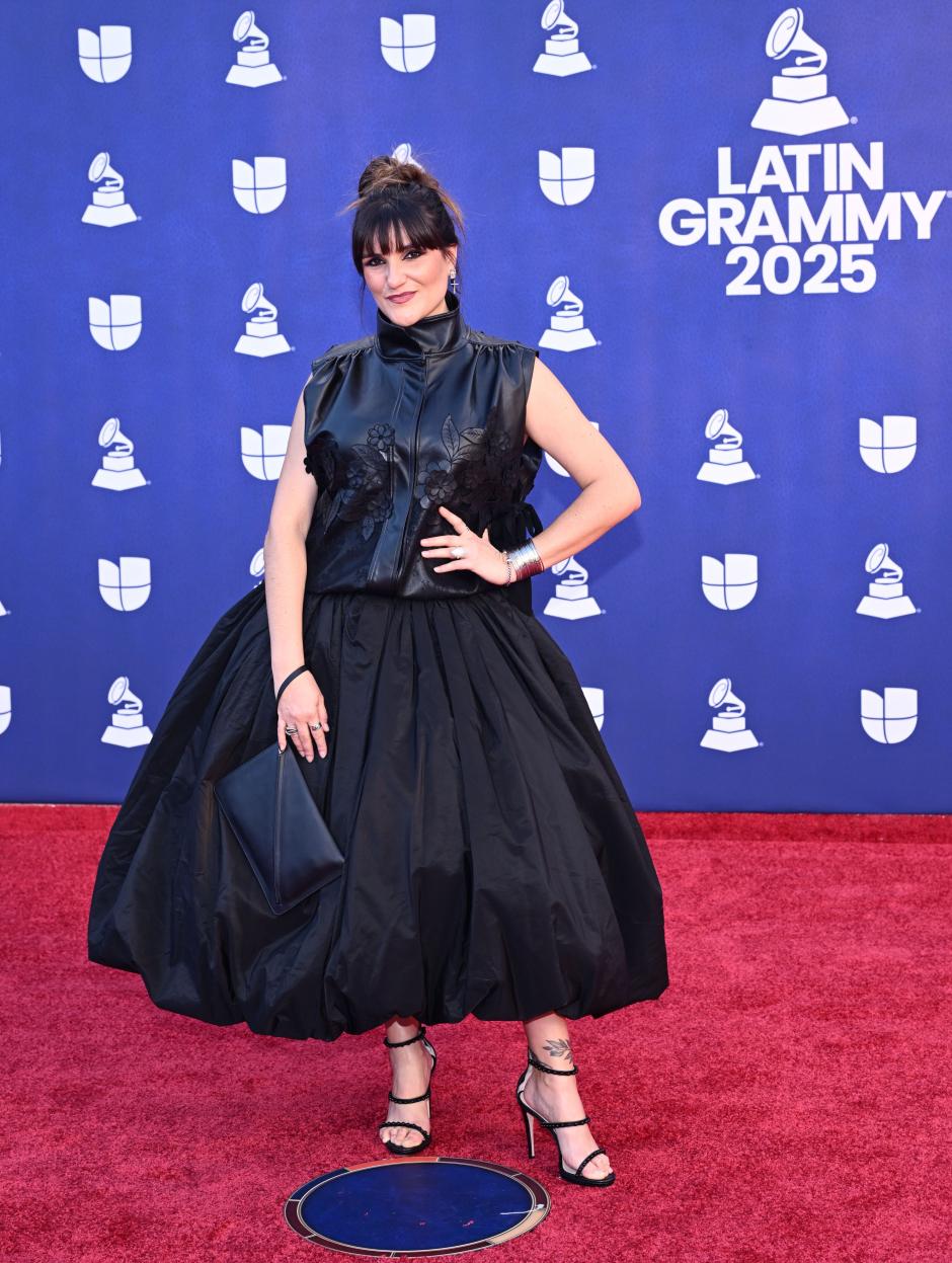 Mandatory Credit: Photo by Brian Friedman/Shutterstock (15762175dq)
Rozalén
26th Annual Latin GRAMMY Awards, Arrivals, Las Vegas, Nevada, USA - 13 Nov 2025 *** Local Caption *** .
