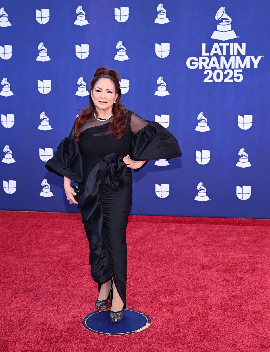 Mandatory Credit: Photo by Brian Friedman/Shutterstock (15762175fb)
Gloria Estefan
26th Annual Latin GRAMMY Awards, Arrivals, Las Vegas, Nevada, USA - 13 Nov 2025