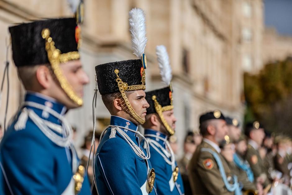 Acto de celebración del 175 aniversario de creación de la Academia de Caballería, en Valladolid