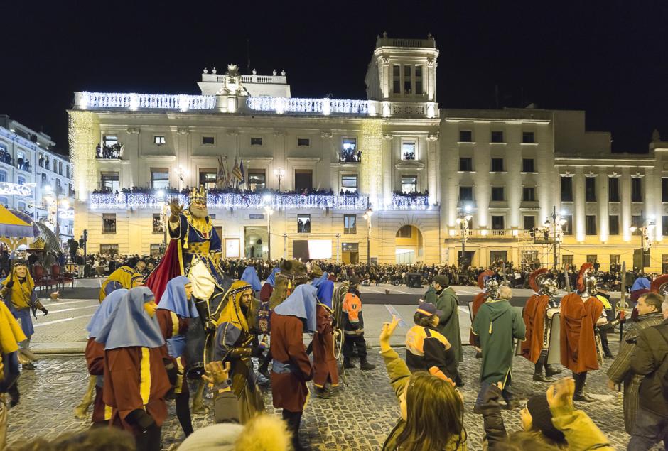 Cabalgata de los Reyes Magos en la ciudad de Alcoy