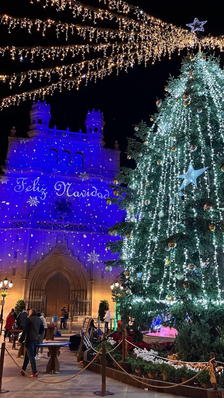 Imagen de archivo de la decoración navideña de Castellón de la Plana