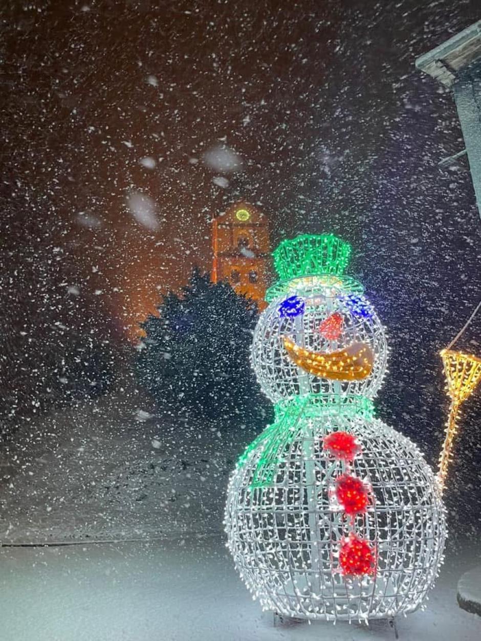 Decoración navideña de Almanza (León)