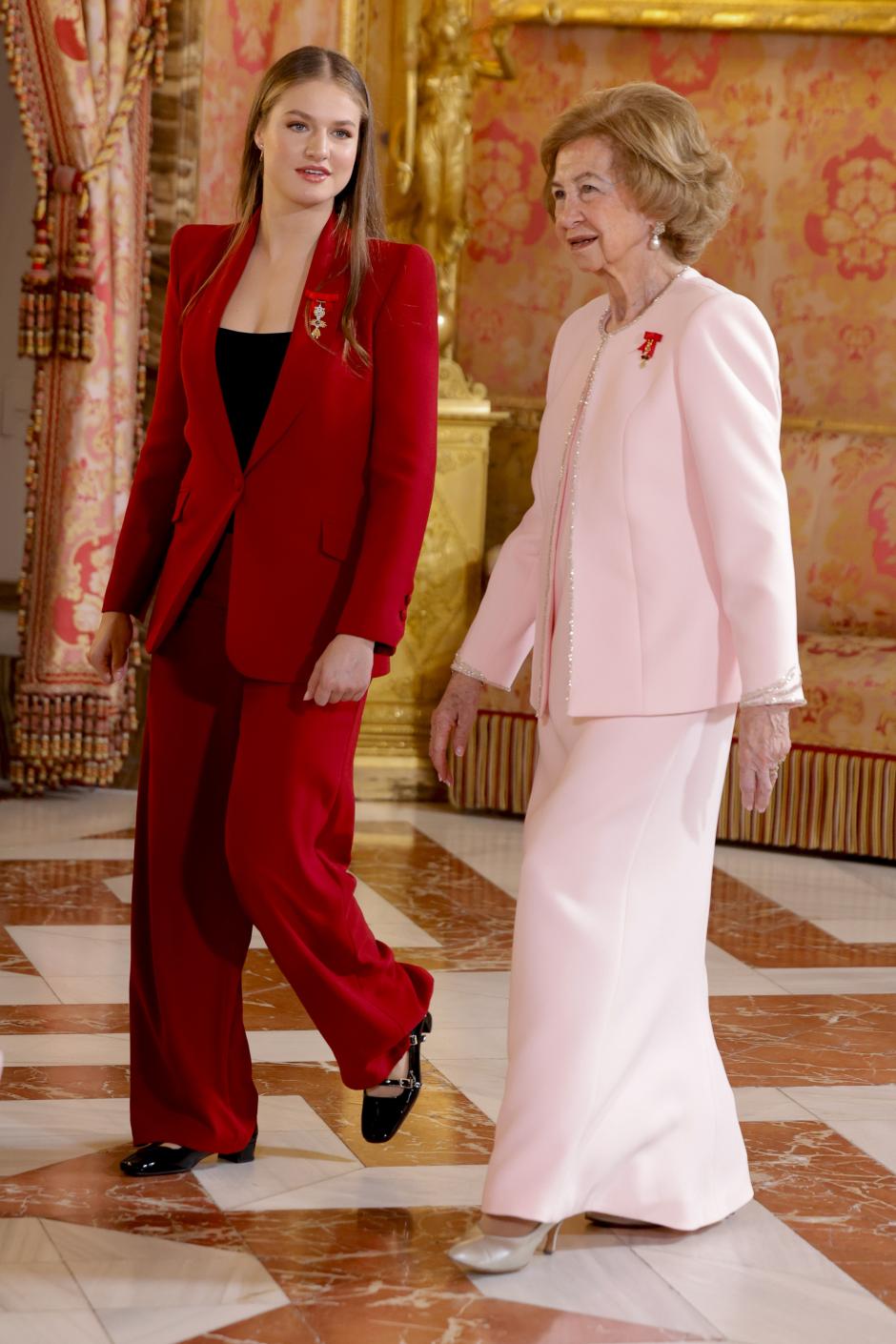 La Reina Sofía, junto a su nieta, la Princesa Leonor