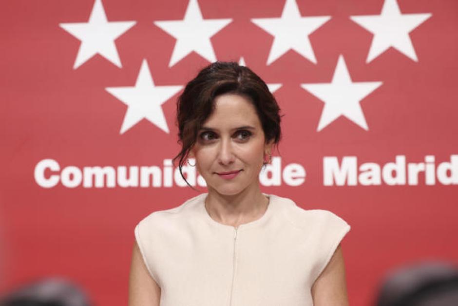 La presidenta de la Comunidad de Madrid, Isabel Díaz Ayuso