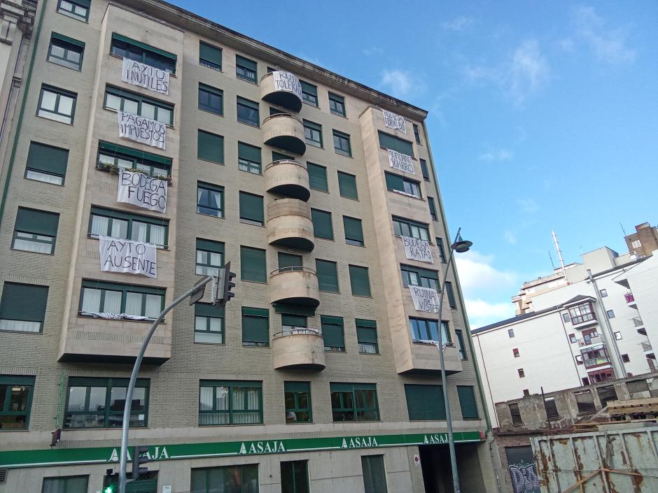 Protesta de los vecinos de Bodegas Armando