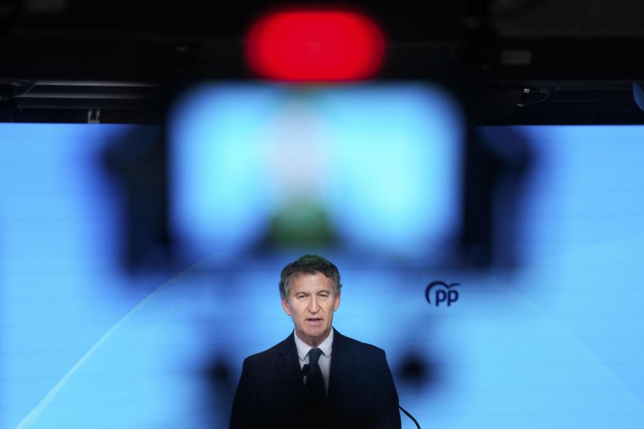 El presidente del Partido Popular, Alberto Núñez Feijóo,