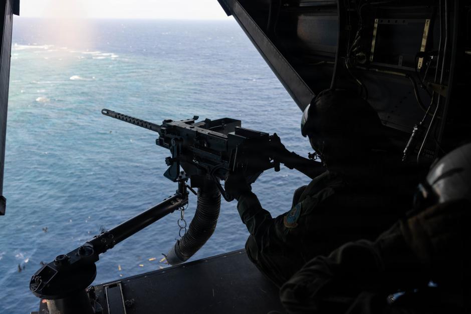 Marines de Estados Unidos durante unas maniobras en el mar Caribe