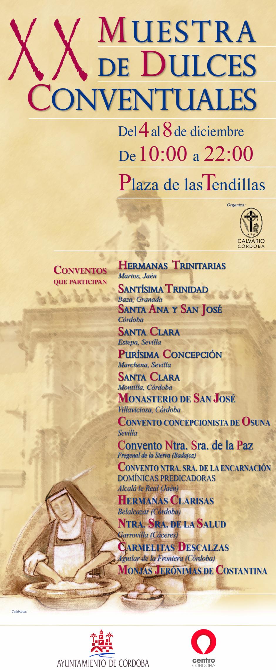 Cartel de la Muestra de Dulces Conventuales 2025 en Córdoba
