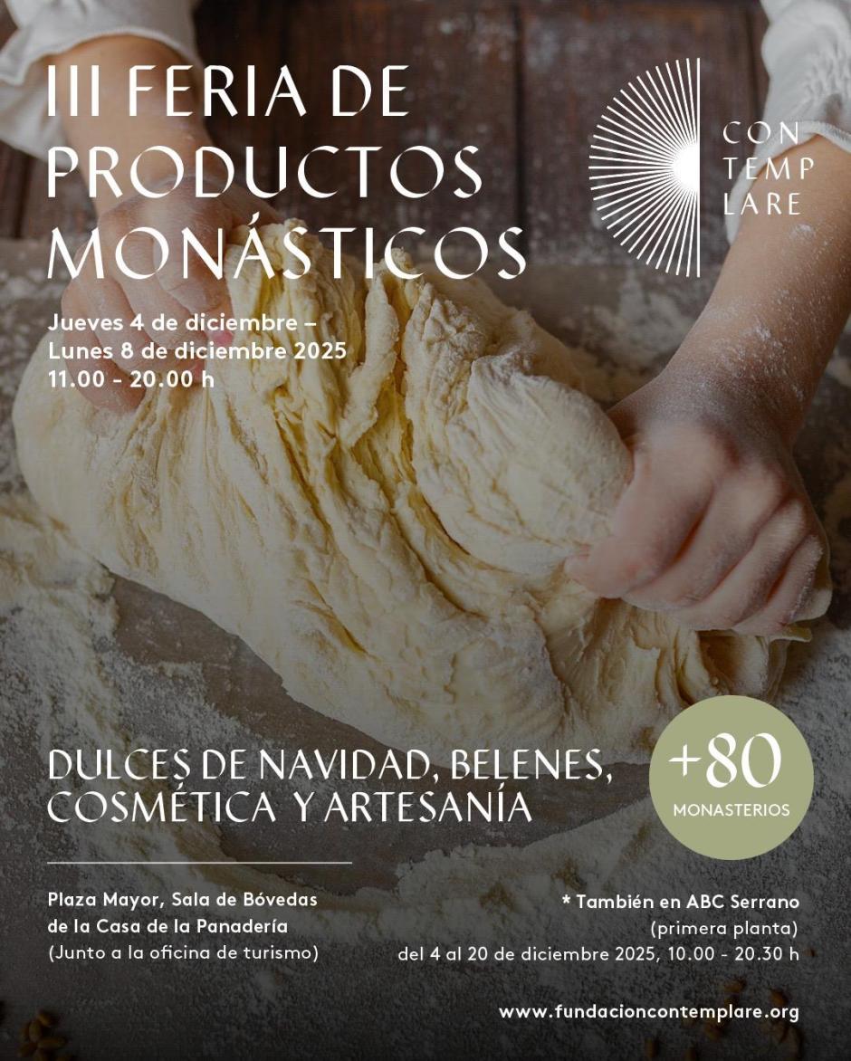 Cartel para la edición del mercadillo navideño de la Fundación Contemplare