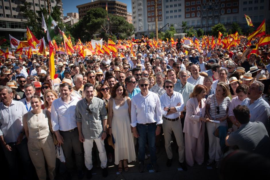 Concentración del PP bajo el lema ‘Mafia o democracia’ el pasado mes de junio