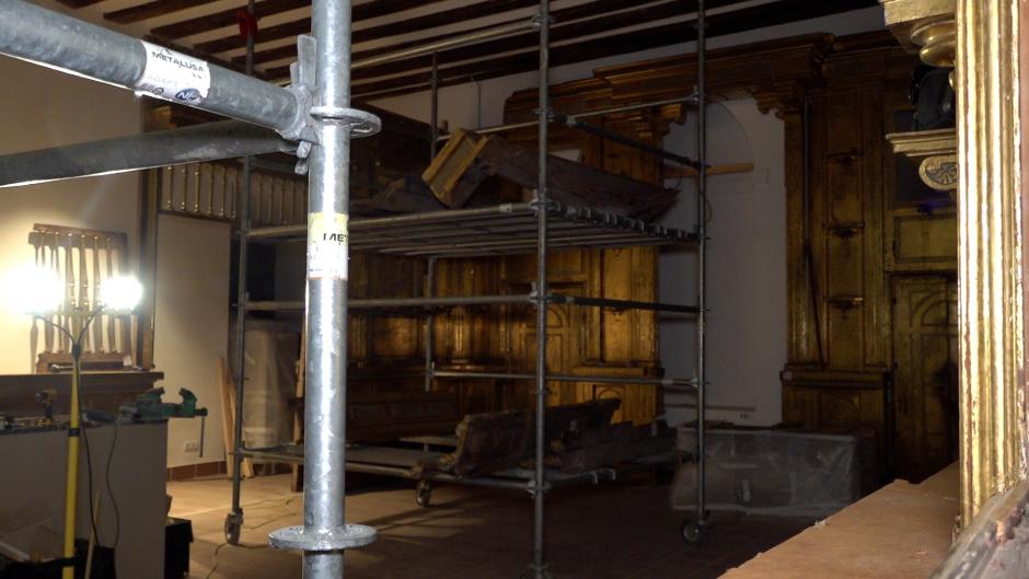 Sala que acoge el relicario en Alcalá de Henares