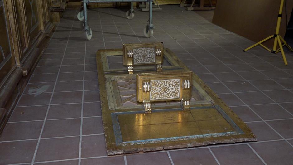 Sala que acoge el relicario en Alcalá de Henares
