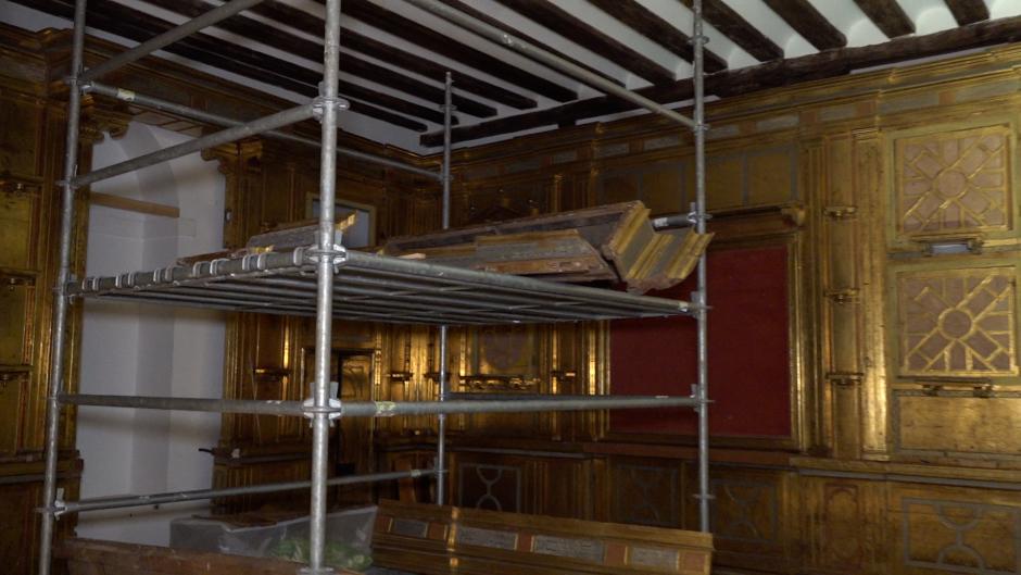 Sala que acoge el relicario en Alcalá de Henares