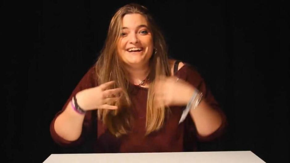 Alba Rodríguez, en un vídeo de Youtube