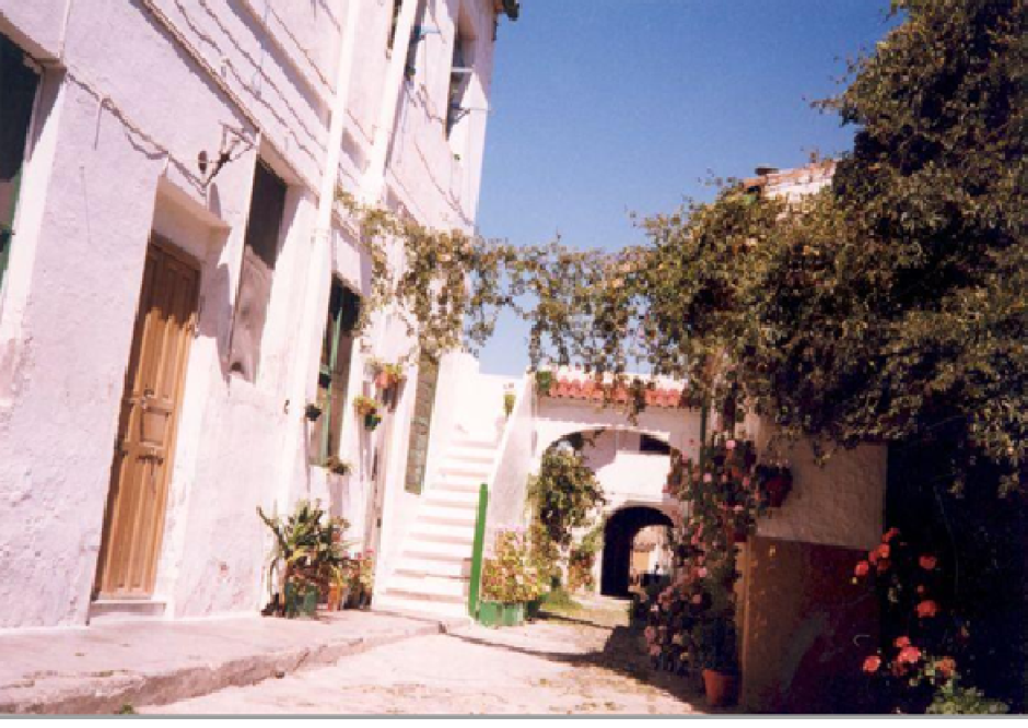 Patio de la casa de lo que fue la Neveria