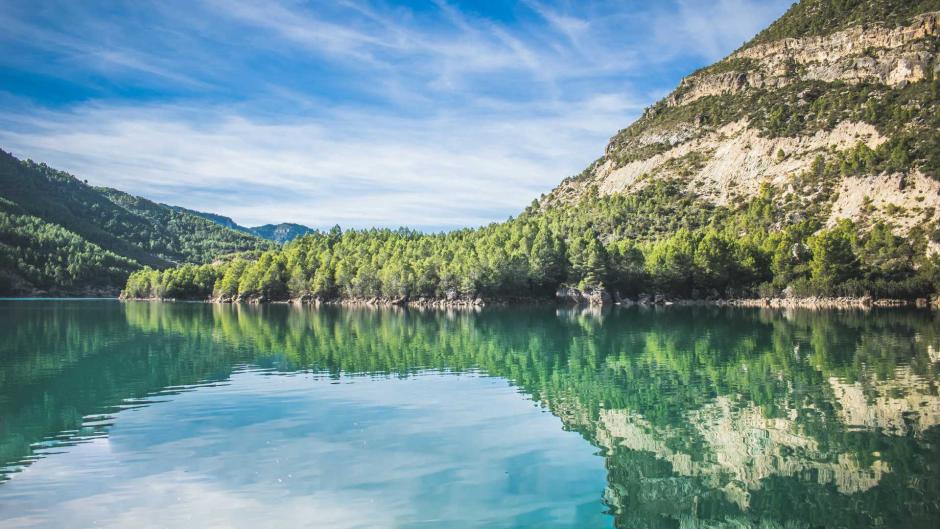 Imagen del embalse de Cortes, en el municipio de Cofrentes, Valencia