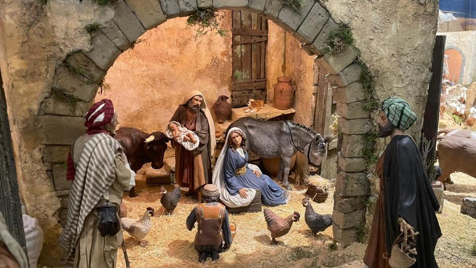 Imagen central del Belén monumental del Ayuntamiento de Valencia