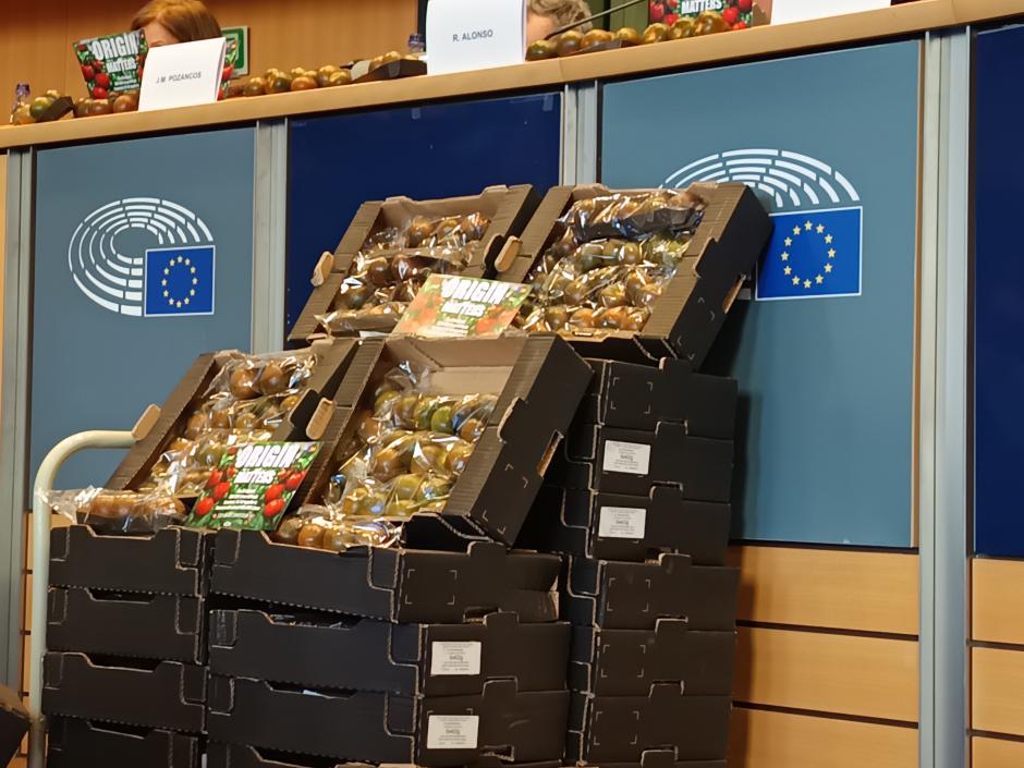 Tomates de Almería también estuvieron presentes en el Parlamento Europeo