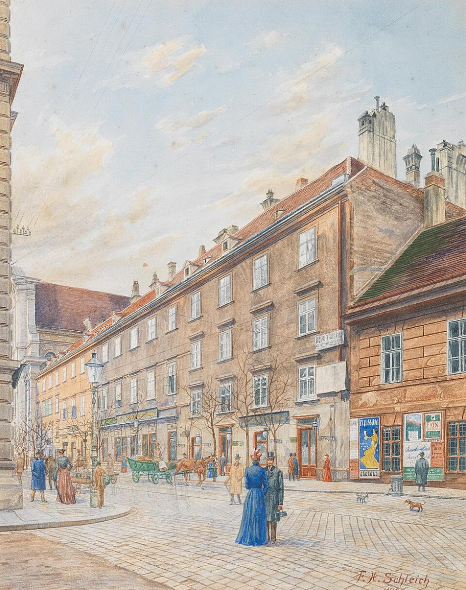 El edificio, en 1903, en una ilustración de la época