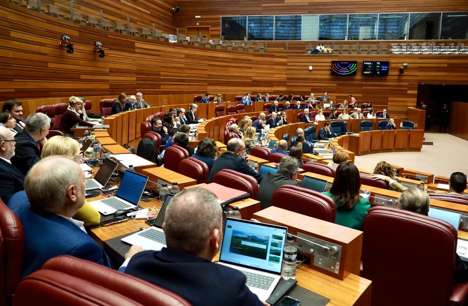 Pleno de las Cortes de Castilla y León, este miércoles