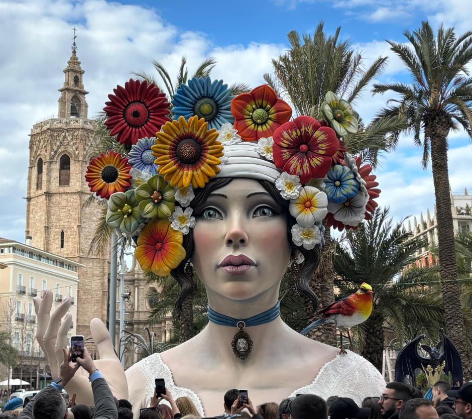 Imagen de archivo de las Fallas de Valencia.