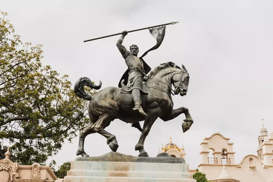 Monumento al Cid en San Diego, ubicado en el parque Balboa