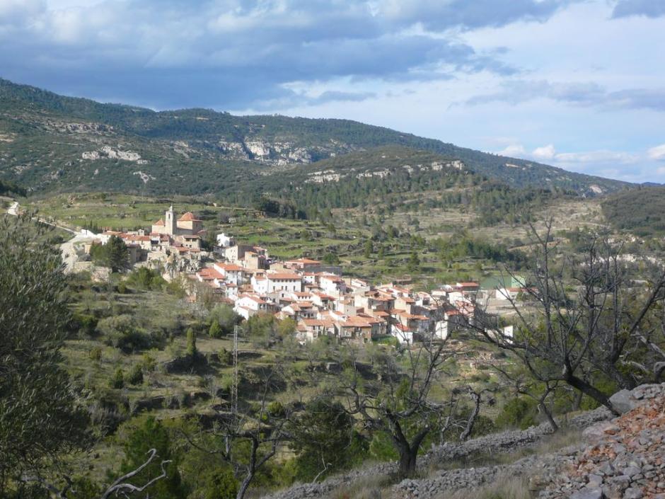 Vistas de la localidad de la Pobla de Benifassà, Castellón