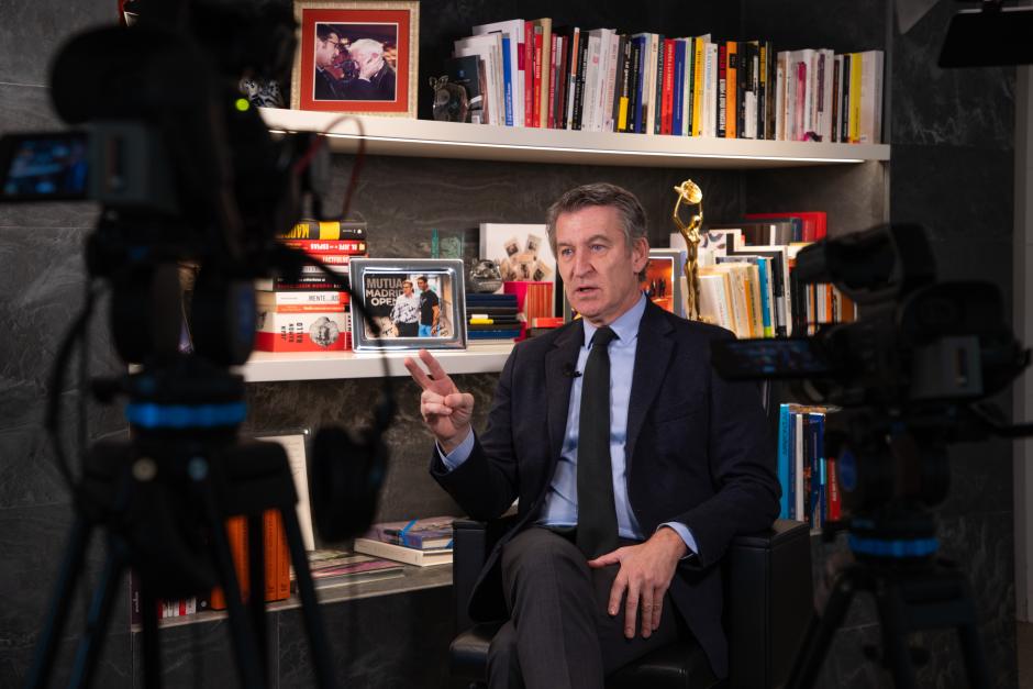 El líder del PP, Alberto Núñez Feijóo