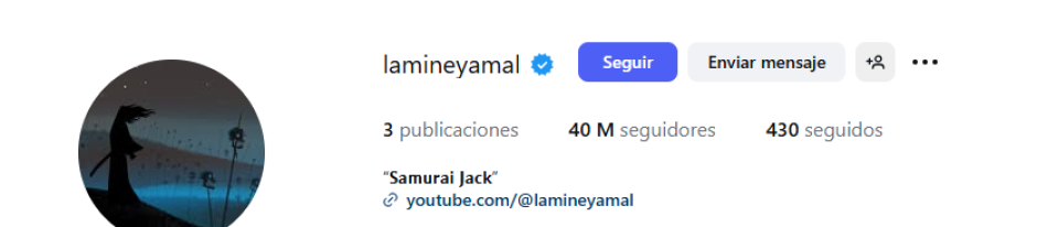 Mensaje de Instagram de Lamine Yamal