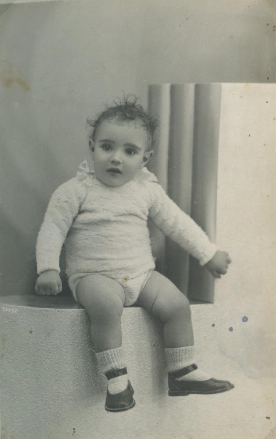 Foto de “Manolín” enviada al frente a su padre, Mateo Arbeloa.