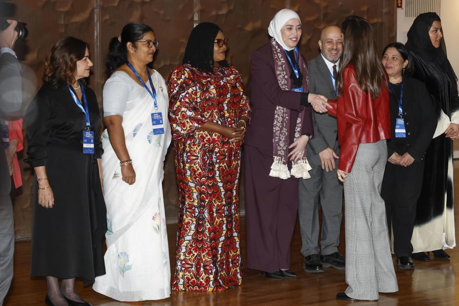 Doña Letizia, en el Global Caregivers Forum, este jueves en Madrid