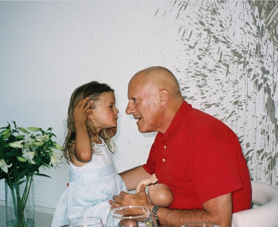 Paola Foster con su padre