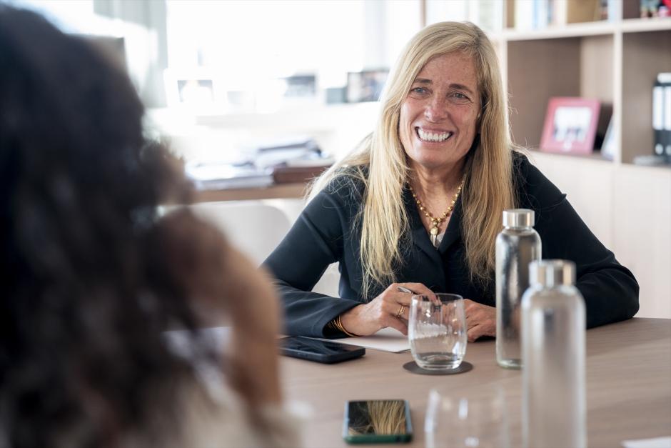 La consejera de Economía de la Comunidad de Madrid, Rocío Albert, durante una entrevista