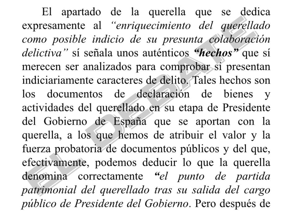 Extracto de la página 8 del informe de la Fiscalía sobre la querella de Hazte Oír contra Zapatero
