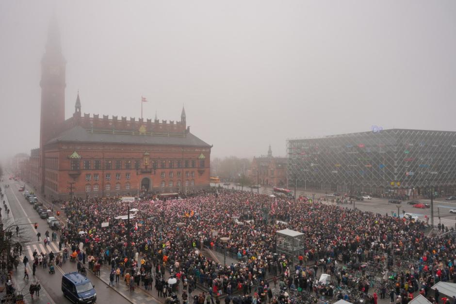 La manifestación contra Trump y en defensa de Groenlandia en Copenhague