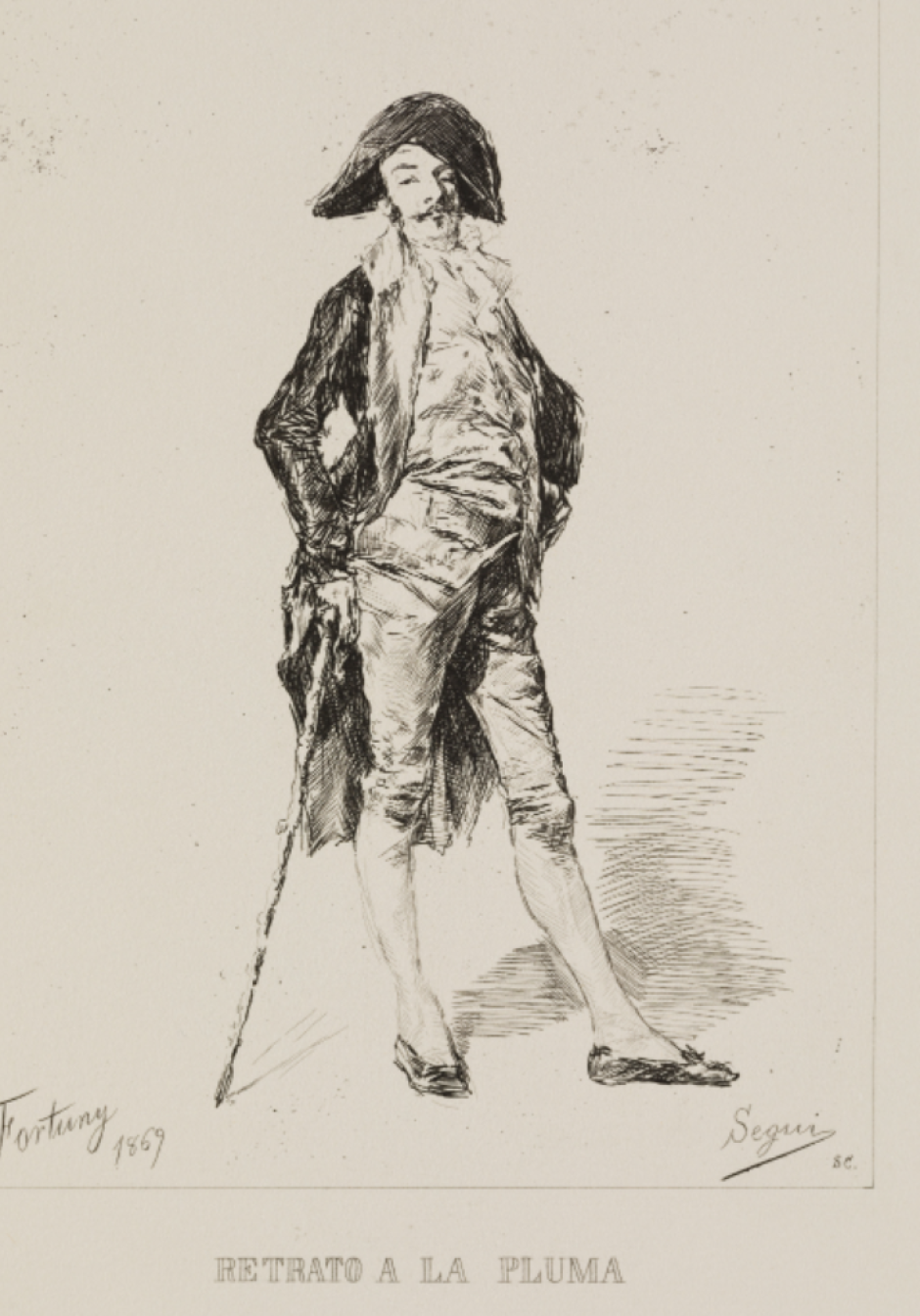 Una de las láminas de Fortuny, editadas por Seguí