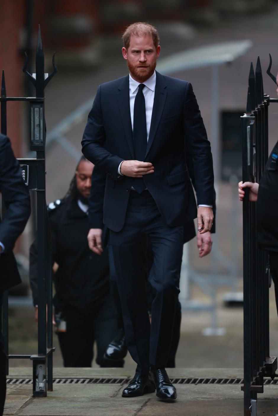 Prince Harry, the Duke of Sussex, arrives at the Royal Courts of Justice in central London as part of a lawsuit against the publisher of the Daily Mail over claims of illegal information collection.
