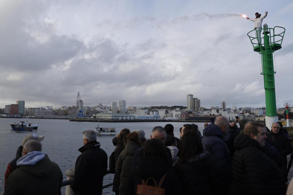 Concentración de pescadores contra el acuerdo de la UE