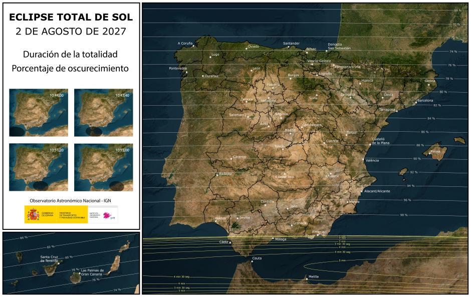 Eclipse del próximo 2 de agosto de 2027