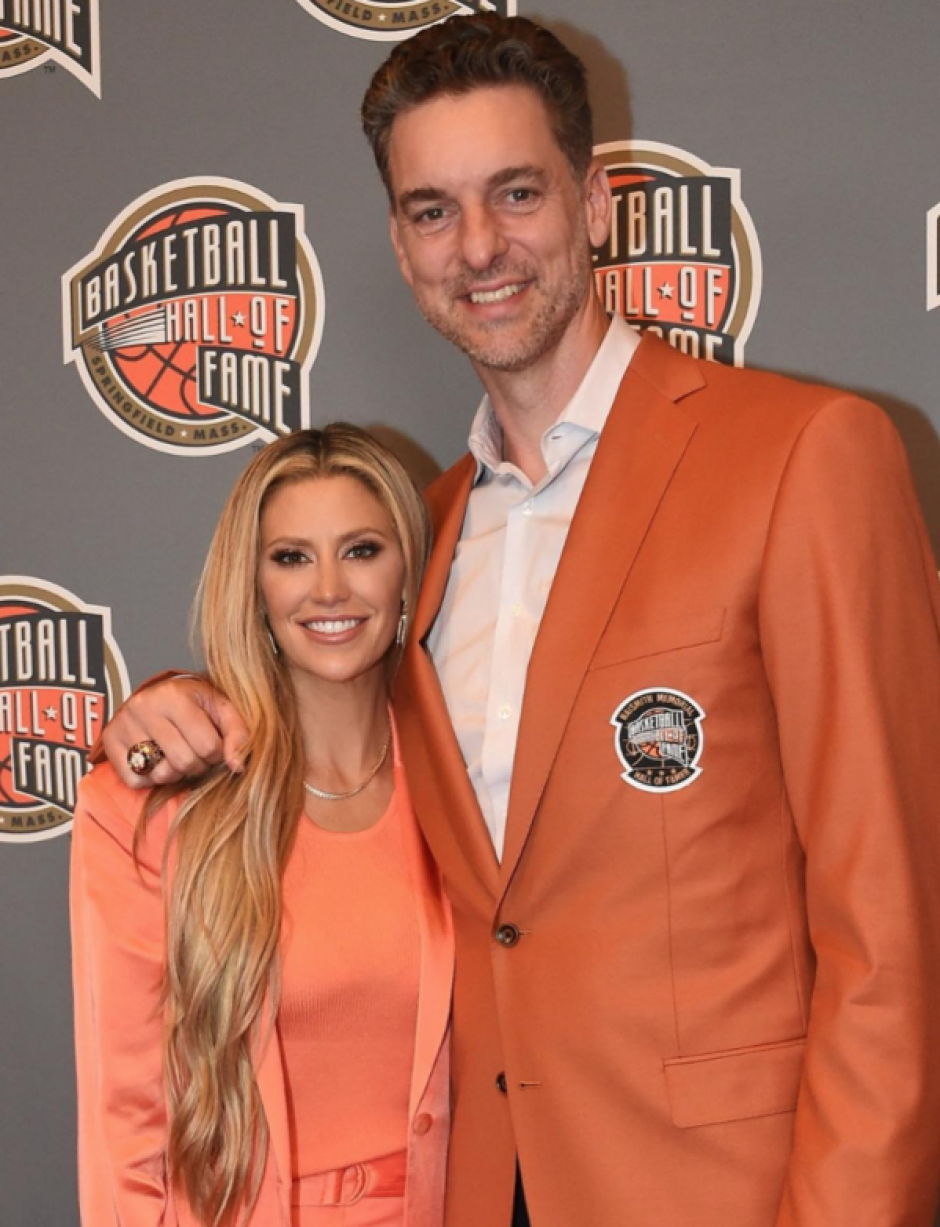 Pau Gasol y Catherine McDonnell