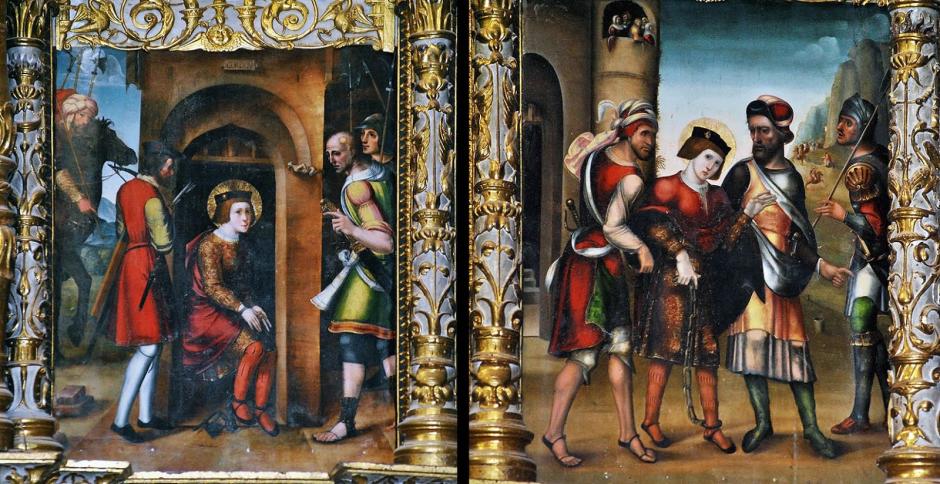 Pelayo en prisión y conducido hasta Abderramán.