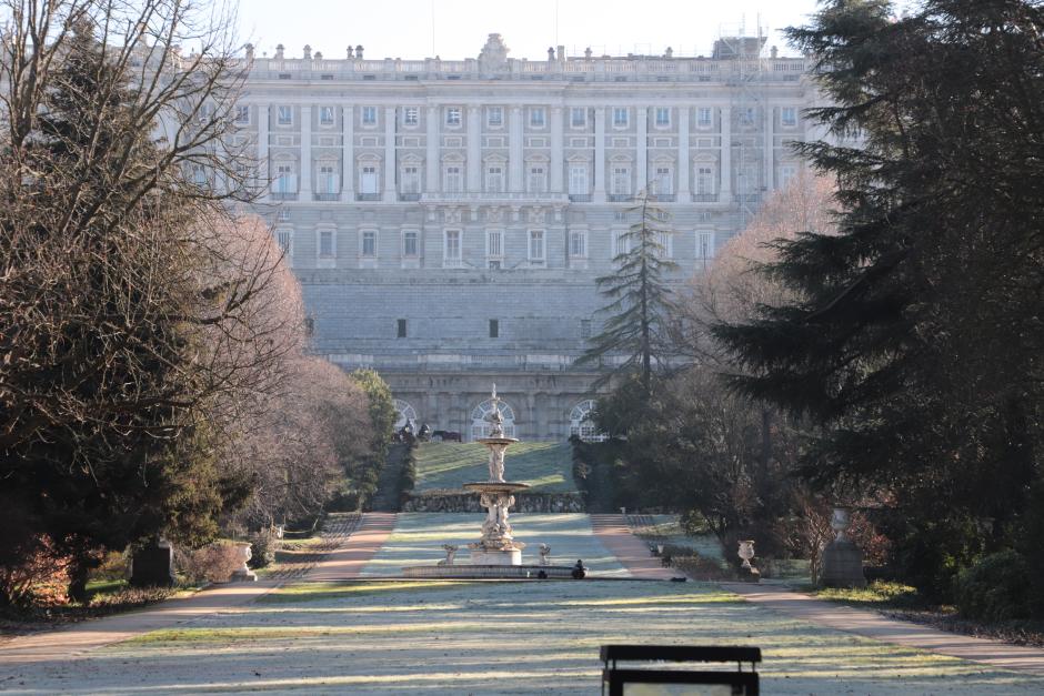 Vista de los jardines Campo del Moro