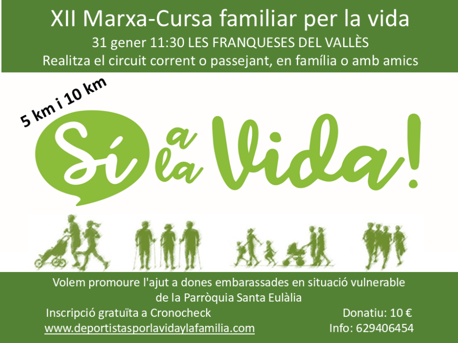 El cartel de la carrera en Les Franqueses