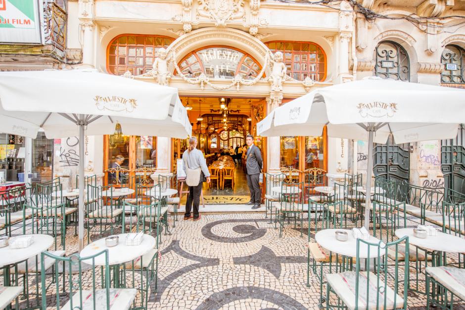 Café Majestic en Oporto