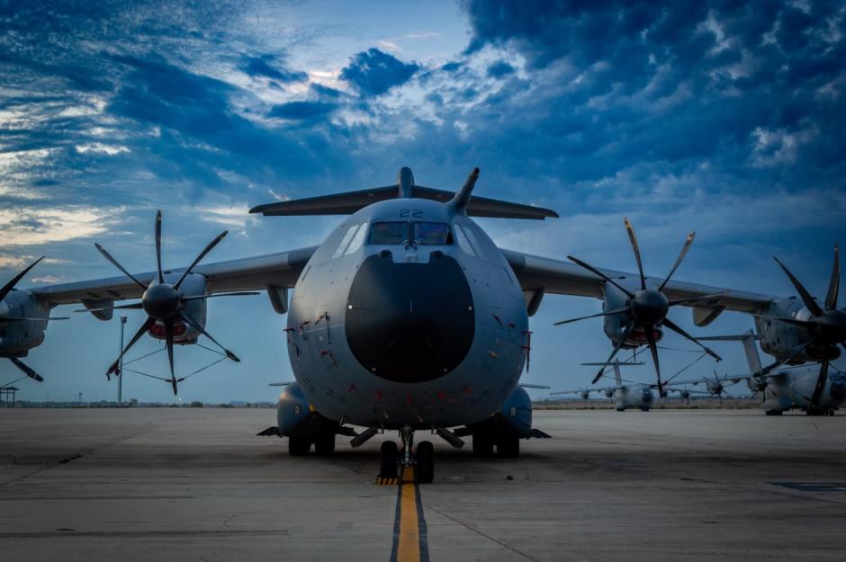 Avión A400M de Airbus perteneciente al Ejército del Aire y del Espacio