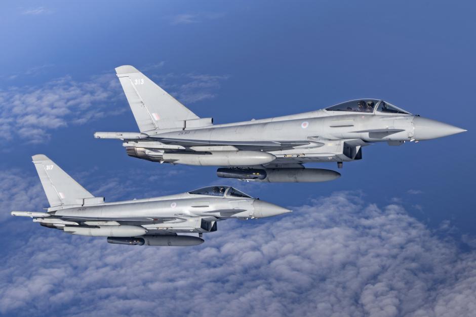 Reino Unido ha ampliado su contrato con QinetiQ para mantener la flota Typhoon de 
la Royal Air Force
 lista para las misiones