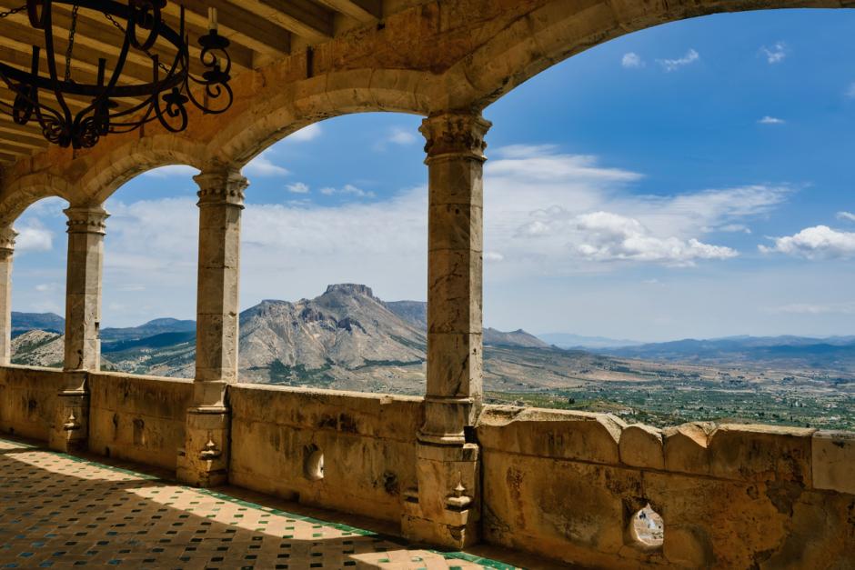Vistas desde una terraza del castillo de Vélez-Blanco