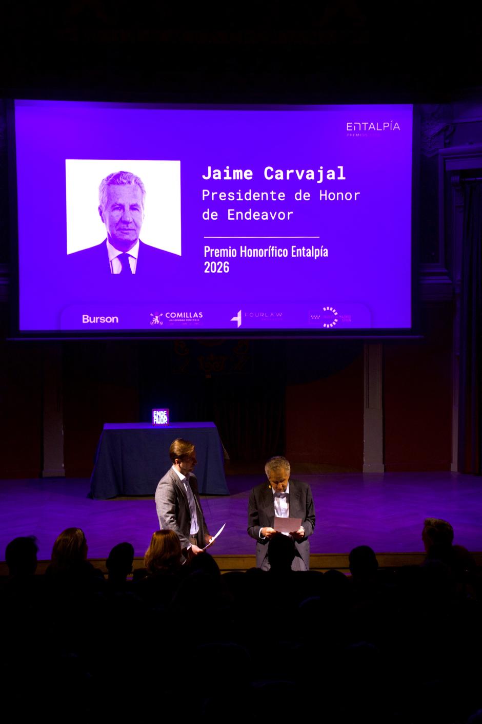 Jaime Carvajal, premiado de Honor