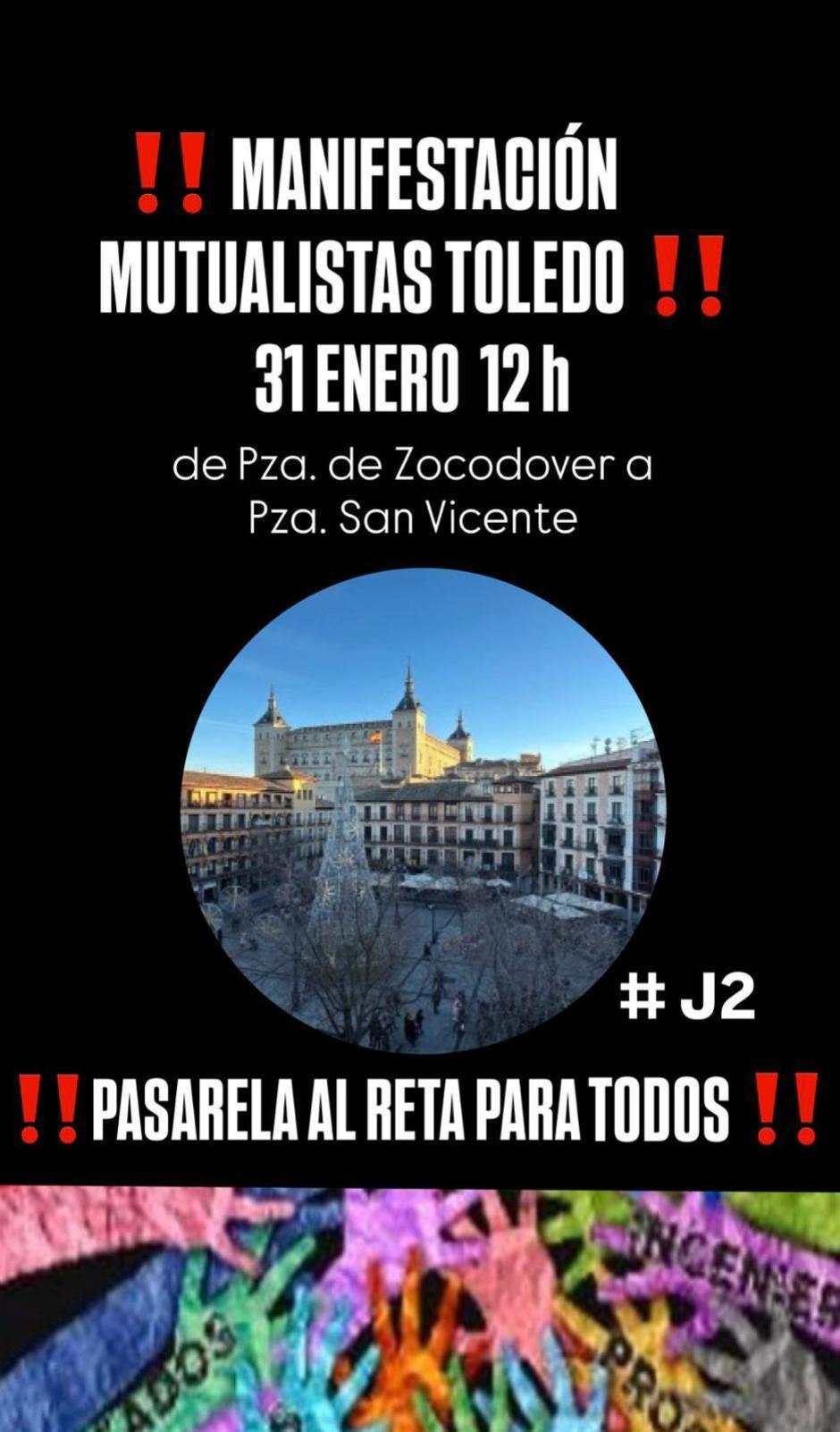 Cartel Manifestación Toledo